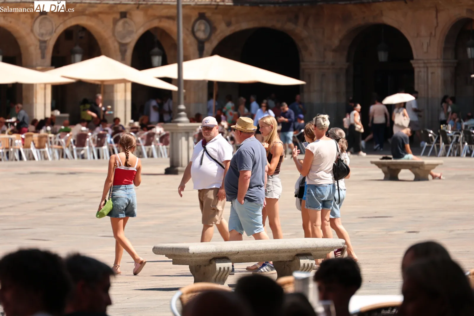Ambiente en el centro de Salamanca este domingo. Fotos: David Sañudo 