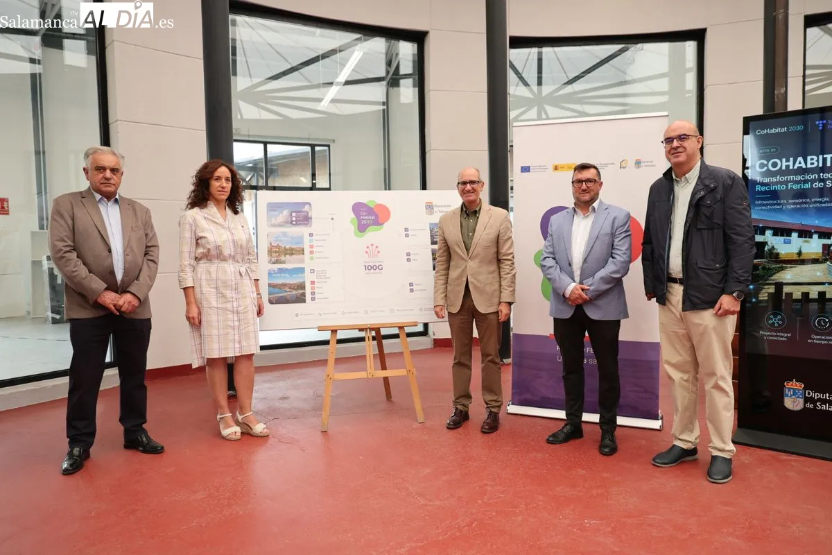Presentación de las mejoras técnicas que incluye la nueva capa tecnológica del Recinto Ferial de Salamanca | FOTOS: David Sañudo 