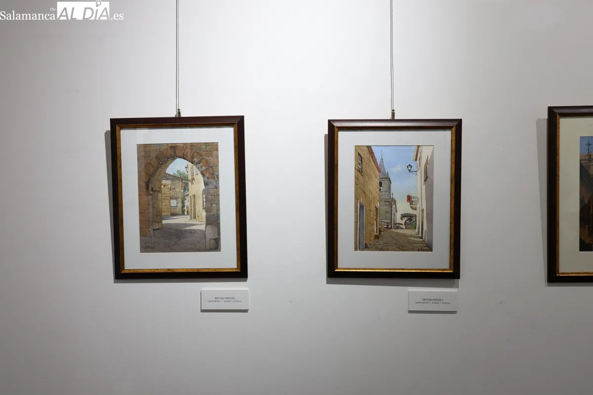 Arturo Miñana expone 32 obras en el Casino de Salamanca con el paisaje como protagonista. Fotos: David Sañudo