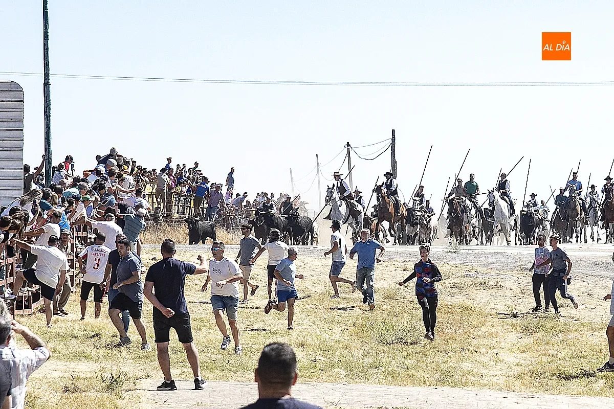 Encierro a Caballo domingo en Fuenteguinaldo