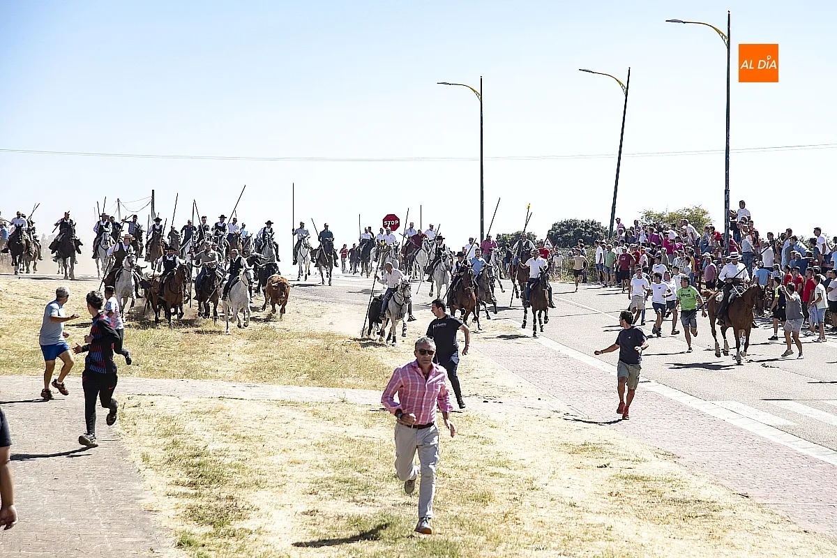 Encierro a Caballo domingo en Fuenteguinaldo