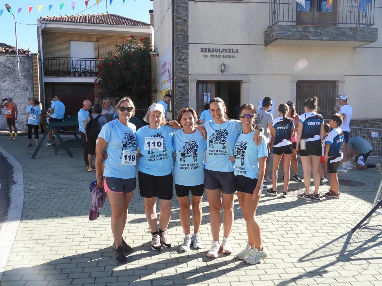 Foto 9 - El club mirobrigense Cabras y Ant&iacute;lopes domina la I Carrera Popular Virgen de las Nieves de Herguijuela de Ciudad Rodrigo