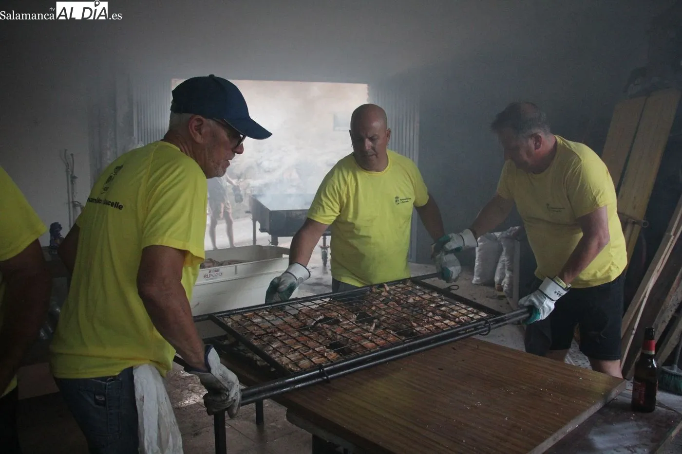 Saucelle celebra sus fiestas de San Lorenzo con una gran pancetada popular