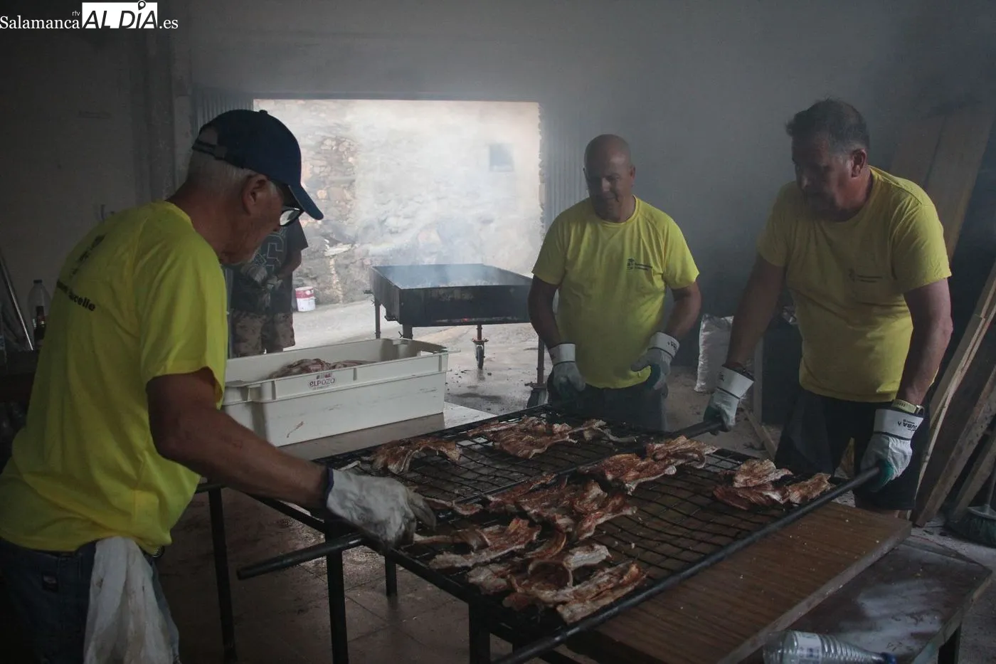 Saucelle celebra sus fiestas de San Lorenzo con una gran pancetada popular