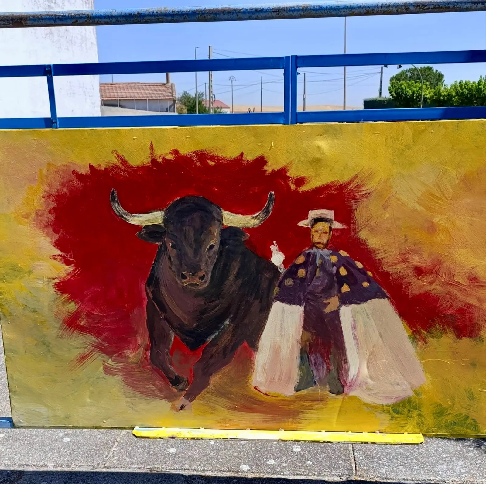 I Concurso de Pintura en talanqueras de Macotera. Fotos: José Guerras