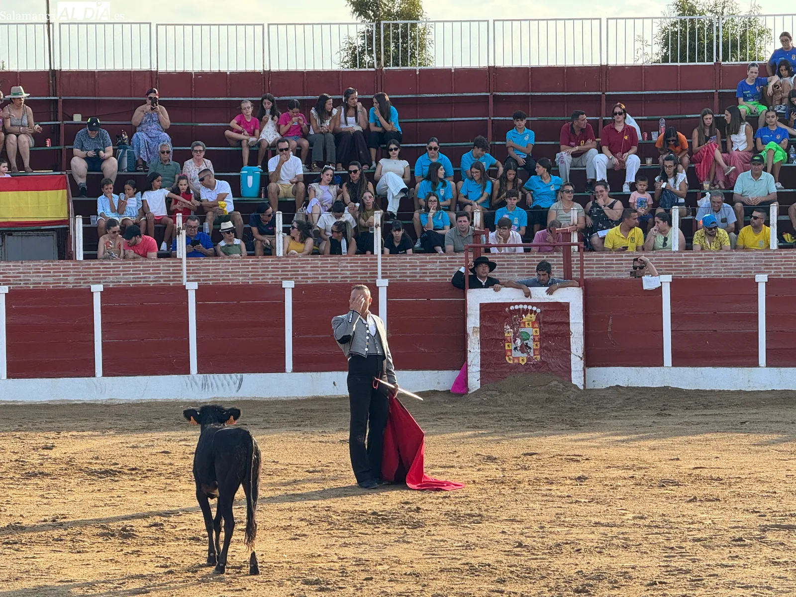 Foto 2 - Cantalpino disfruta de una jornada taurina con exhibici&oacute;n de aficionados pr&aacute;cticos y capea popular por San Roque