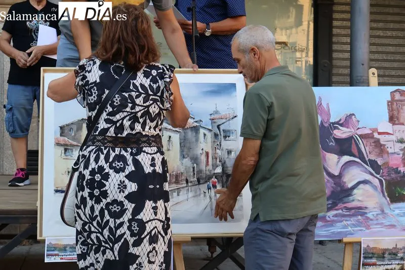 Foto 4 - La pintura vuelve a tomar las calles de Alba de Tormes en la novena edici&oacute;n de su certamen al aire libre