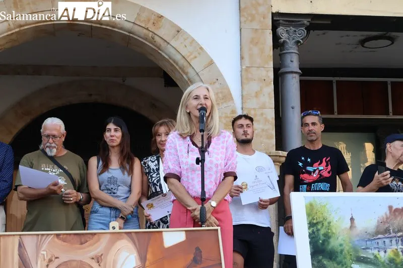 Foto 10 - La pintura vuelve a tomar las calles de Alba de Tormes en la novena edici&oacute;n de su certamen al aire libre