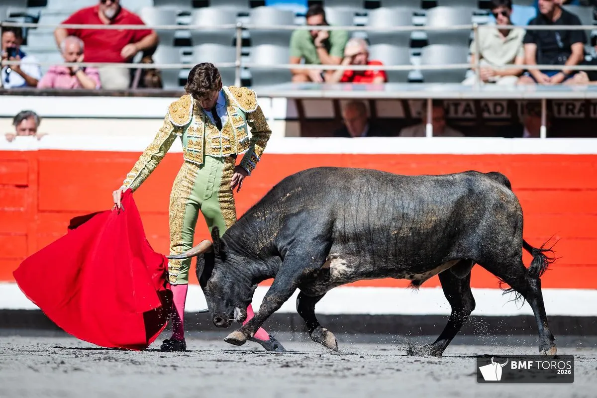 Iñigo Norte, con la miel en los labios en Bilbao | FOTOS: BMF Toros