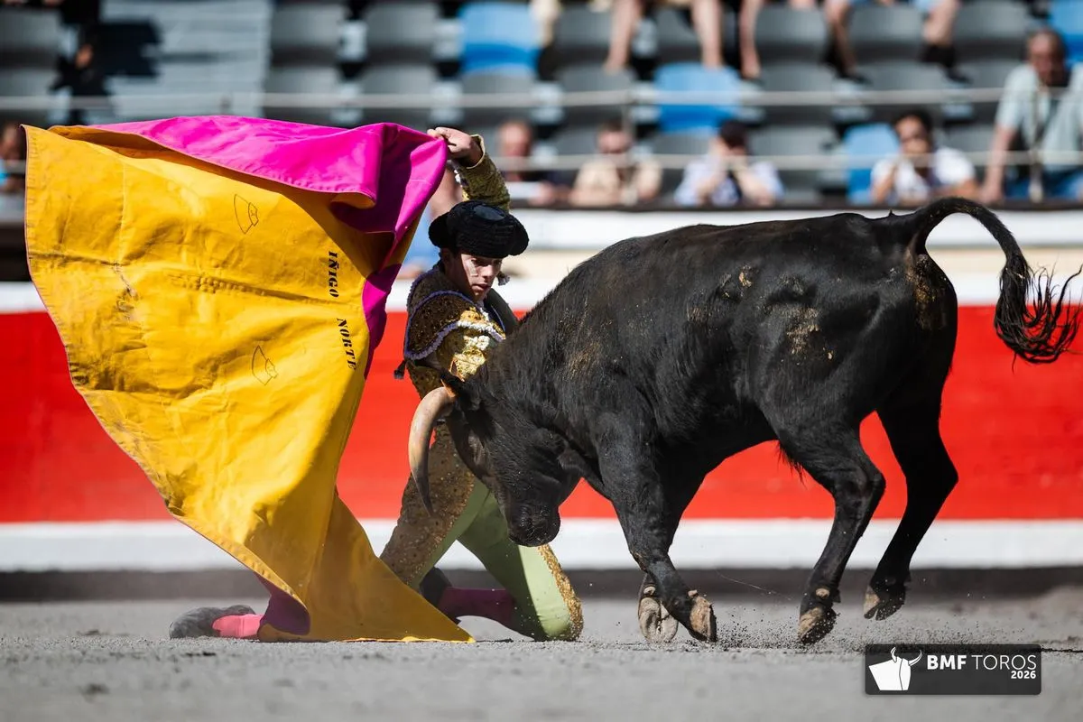 Iñigo Norte, con la miel en los labios en Bilbao | FOTOS: BMF Toros