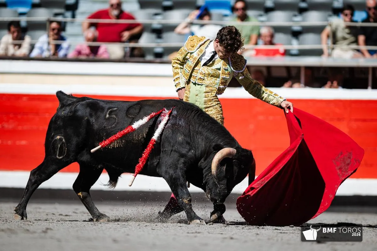Iñigo Norte, con la miel en los labios en Bilbao | FOTOS: BMF Toros