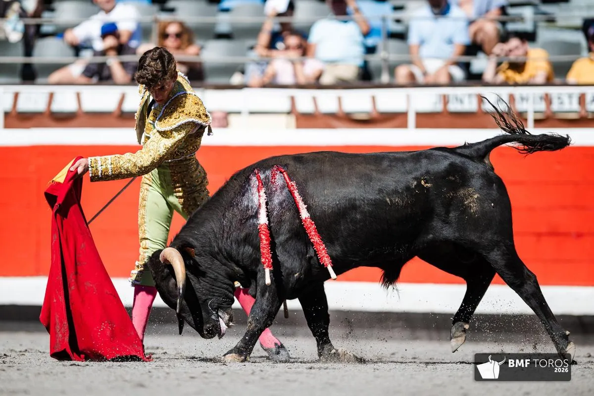 Iñigo Norte, con la miel en los labios en Bilbao | FOTOS: BMF Toros