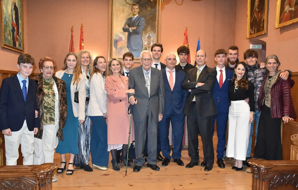 José Manuel de Luis Esteban cuando fue nombrado Hijo Predilecto de Ciudad Rodrigo