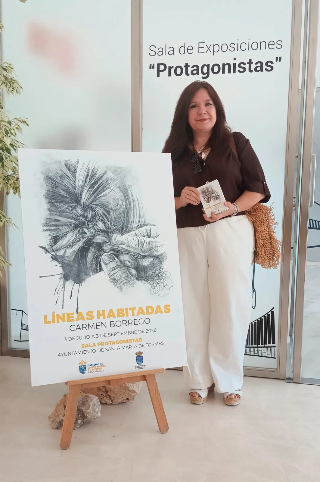 Las líneas habitadas de Carmen Borrego, una exposición necesaria en la Sala Protagonistas de Santa Marta de Tormes
