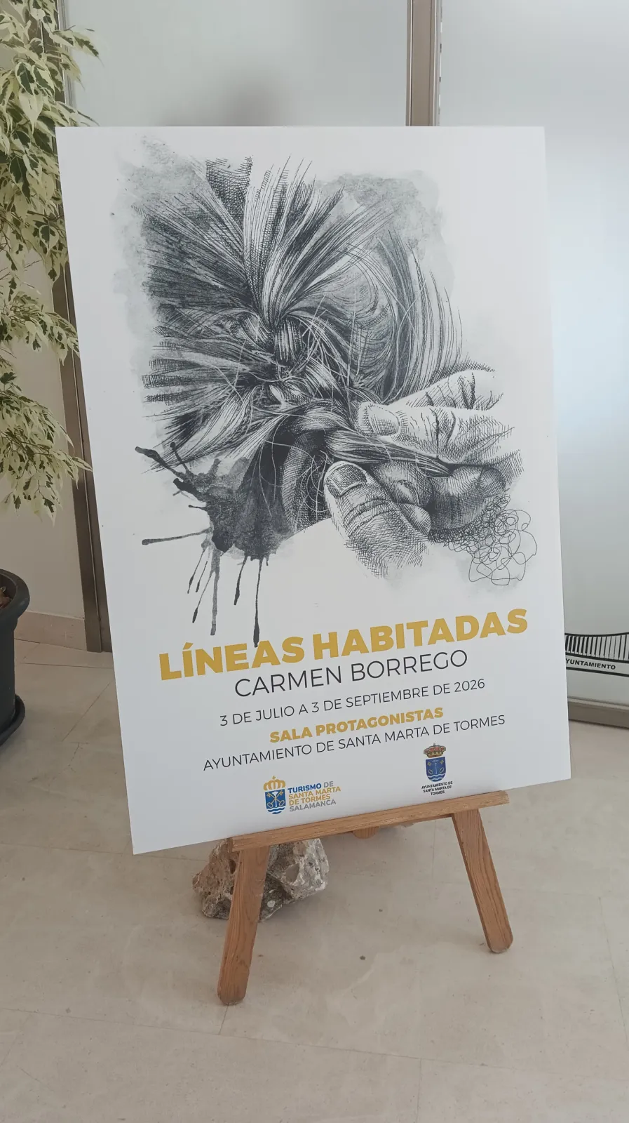 Las líneas habitadas de Carmen Borrego, una exposición necesaria en la Sala Protagonistas de Santa Marta de Tormes
