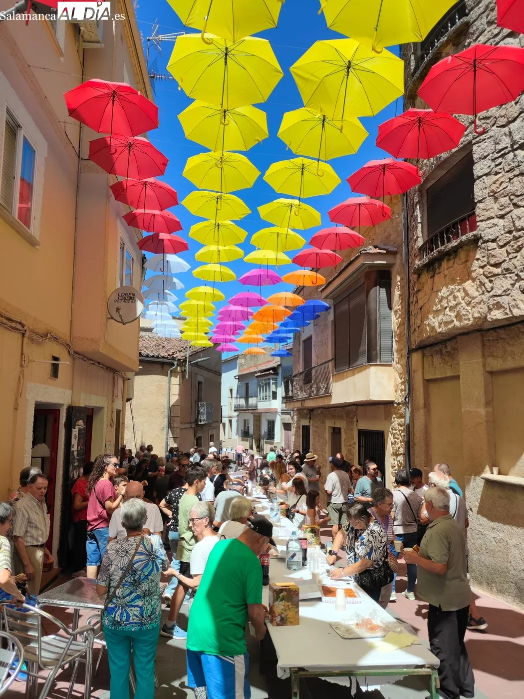 Celebración de la fiesta de El Salvador en Aldeadávila de la Ribera