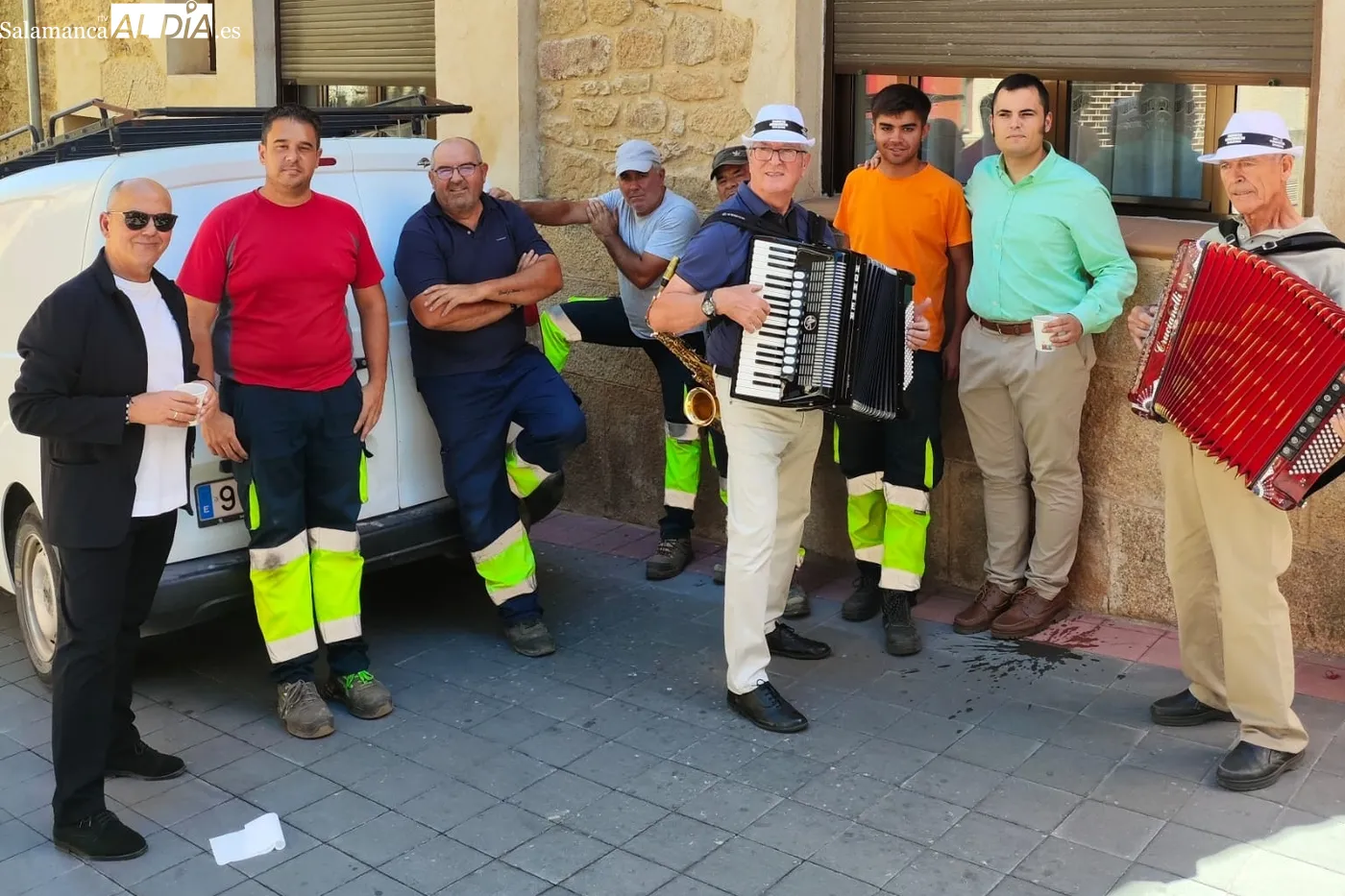 Celebración de la fiesta de El Salvador en Aldeadávila de la Ribera