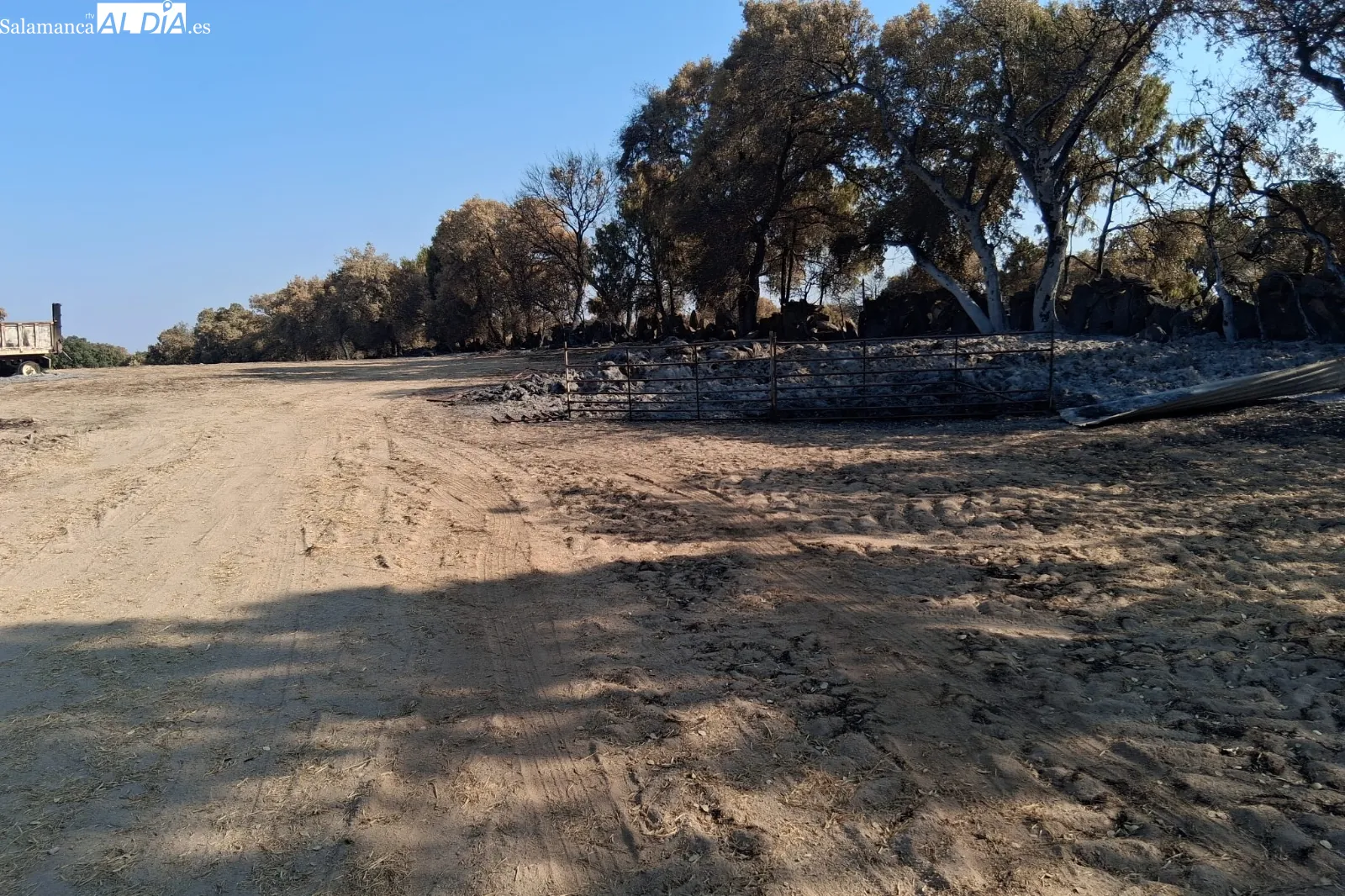 El fuego ha quemado animales y destruido maquinaria e instalaciones ganaderas en las Arribes zamoranas 