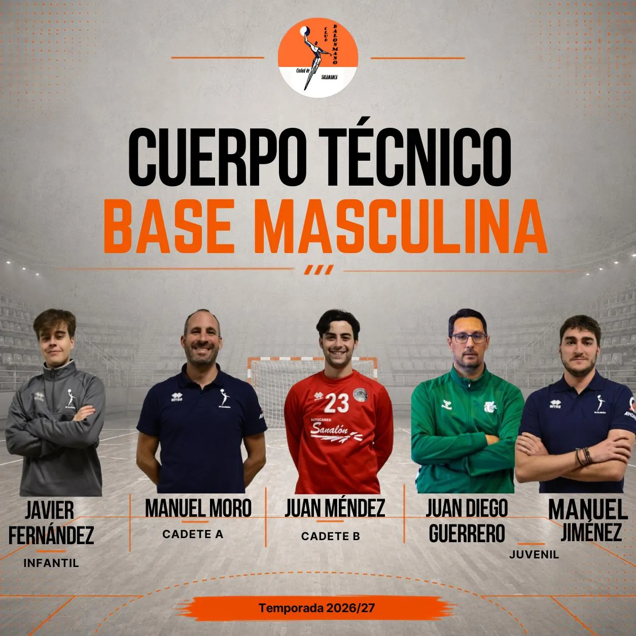 Foto 2 - El BM Ciudad de Salamanca define sus cuerpos t&eacute;cnicos para la temporada 2026/27