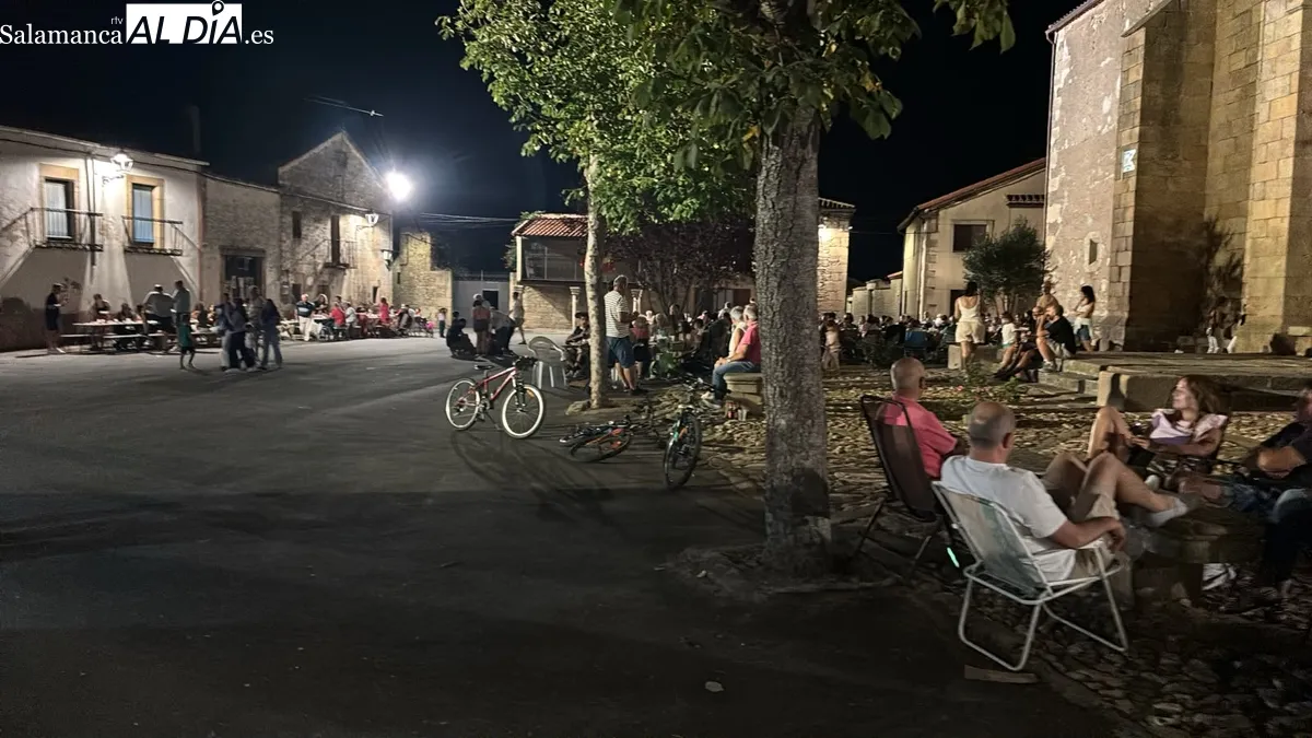 Aspecto de la Plaza el sábado durante la parrillada