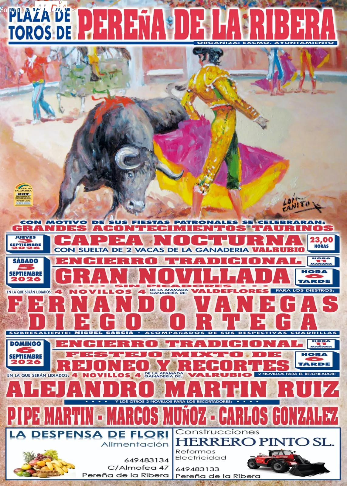 Foto 2 - Encierros, novilladas y un festejo mixto protagonizan las fiestas de Pere&ntilde;a de la Ribera