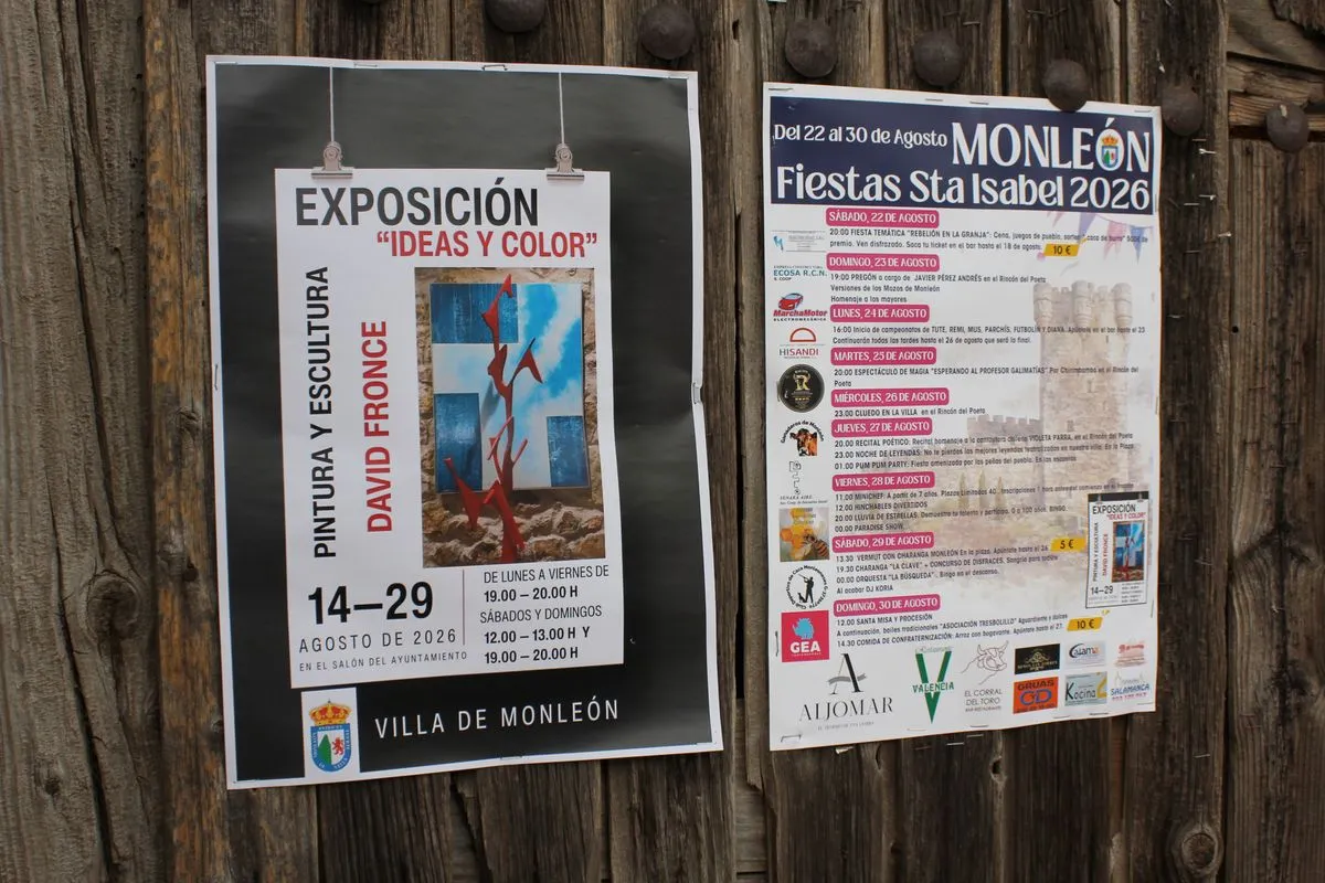 La exposición de David Fronce llena de “Ideas y color” hasta el 29 de agosto la sala consistorial de Monleón