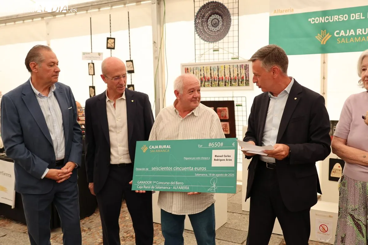 Entrega de premios del I Concurso del Barro patrocinado por Caja Rural de Salamanca. Foto de David Sañudo