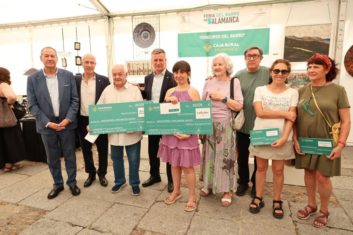 Entrega de premios del I Concurso del Barro patrocinado por Caja Rural de Salamanca. Foto de David Sañudo