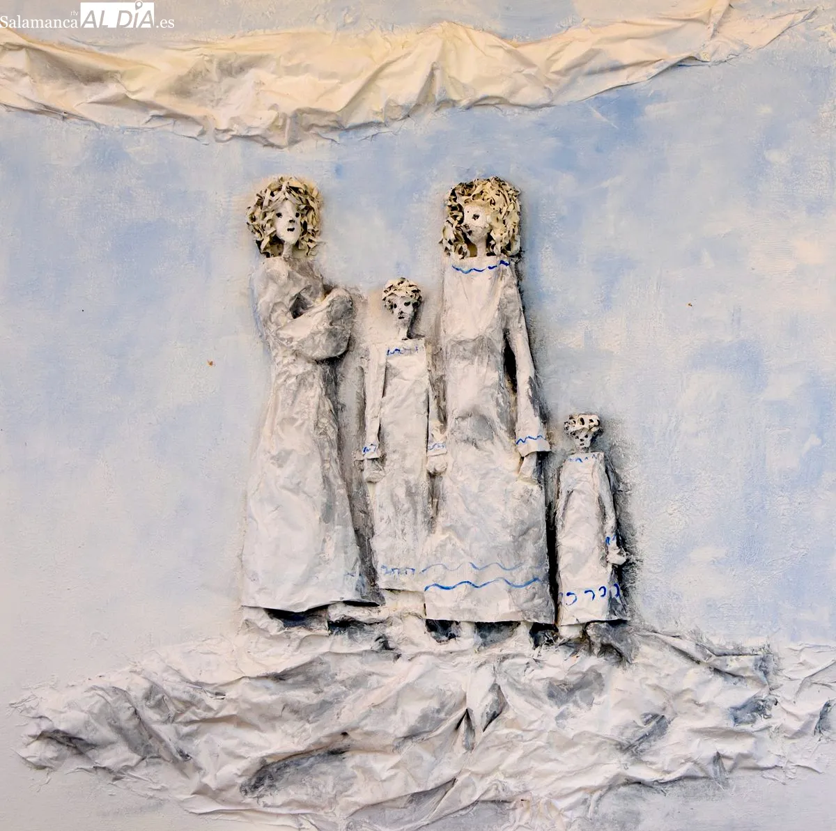 Amelia García convierte su taller de Valverdón en un referente de la escultura contemporánea. Foto de Manuel Lamas