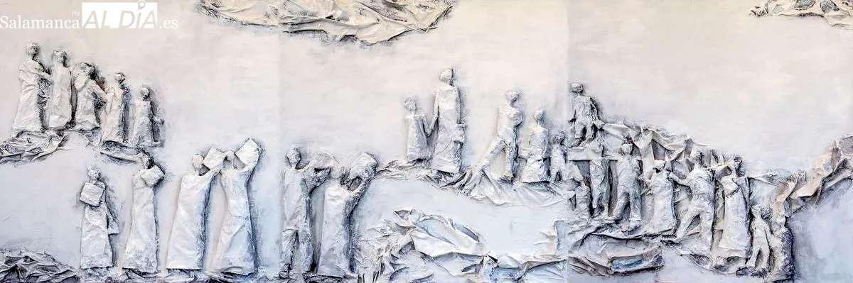 Amelia García convierte su taller de Valverdón en un referente de la escultura contemporánea. Foto de Manuel Lamas