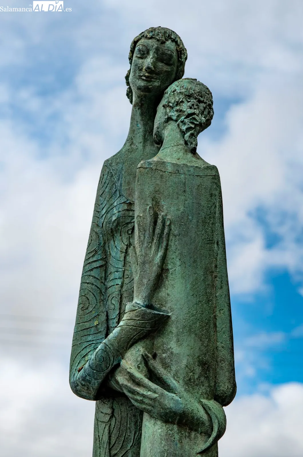 Amelia García convierte su taller de Valverdón en un referente de la escultura contemporánea. Foto de Manuel Lamas