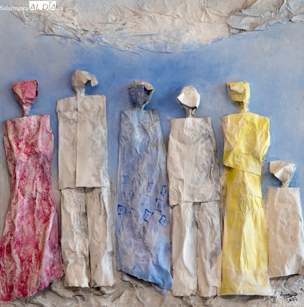 Amelia García convierte su taller de Valverdón en un referente de la escultura contemporánea. Foto de Manuel Lamas