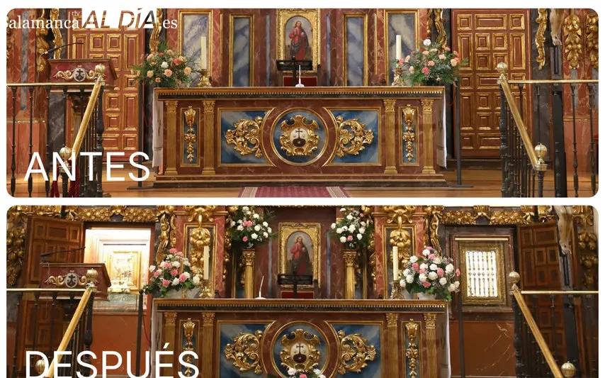 Foto 6 - El retablo de Santa Teresa recupera su belleza original
