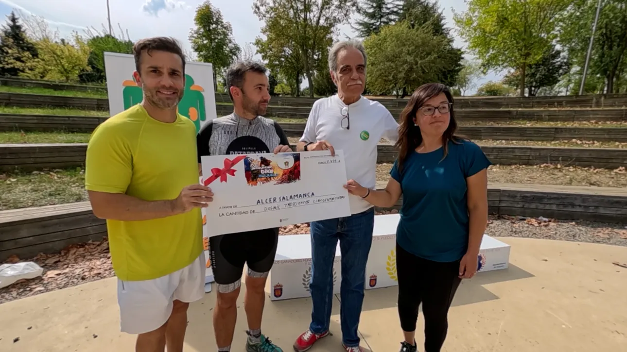 Foto 6 - Deporte, jam&oacute;n ib&eacute;rico y solidaridad se dan la mano en la Jamountain Bike de Guijuelo