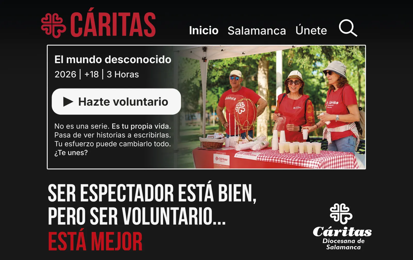 Foto 7 - "Ser espectador est&aacute; bien, pero ser voluntario... est&aacute; mejor", C&aacute;ritas quiere incrementar su voluntariado en Salamanca