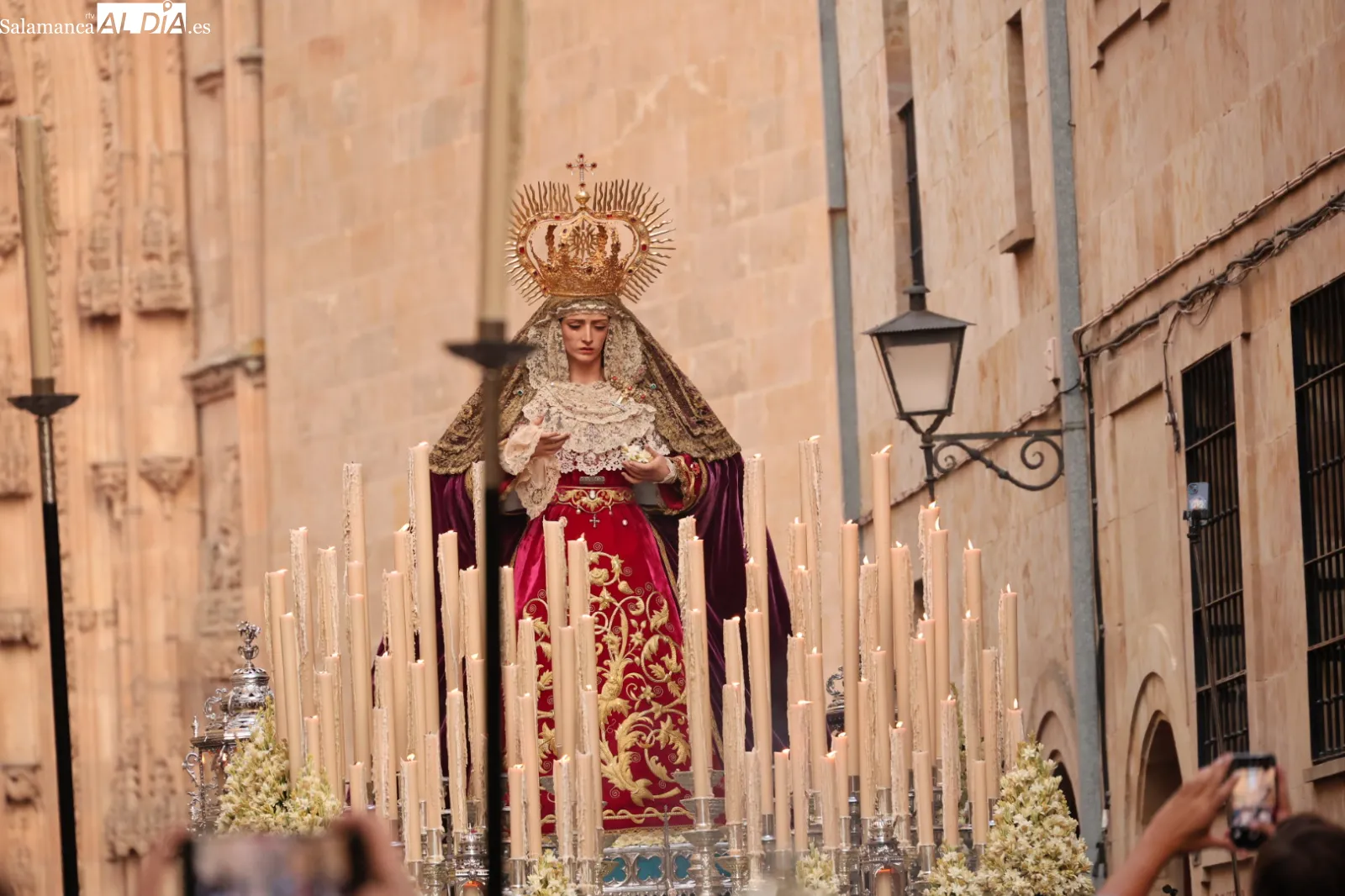 Procesión extraordinaria en Salamanca. Fotis: David Sañudo