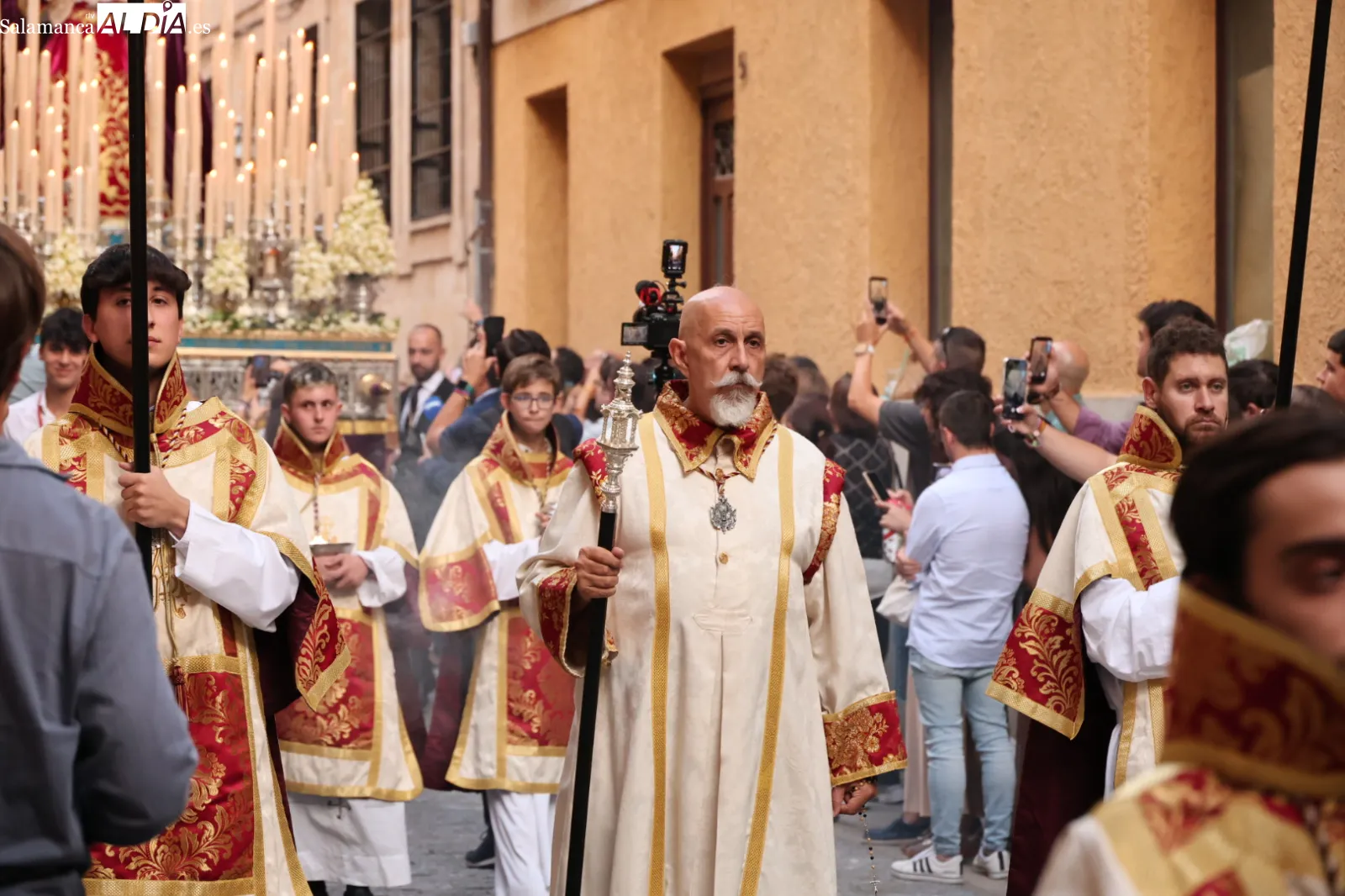 Procesión extraordinaria en Salamanca. Fotis: David Sañudo