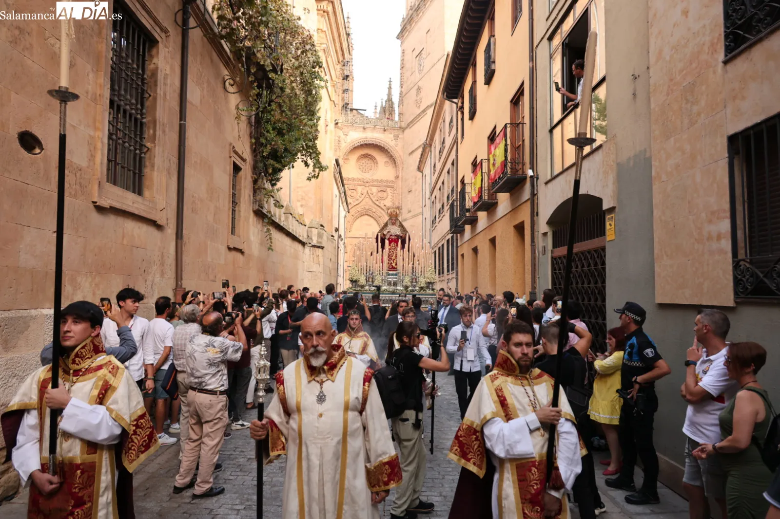 Procesión extraordinaria en Salamanca. Fotis: David Sañudo