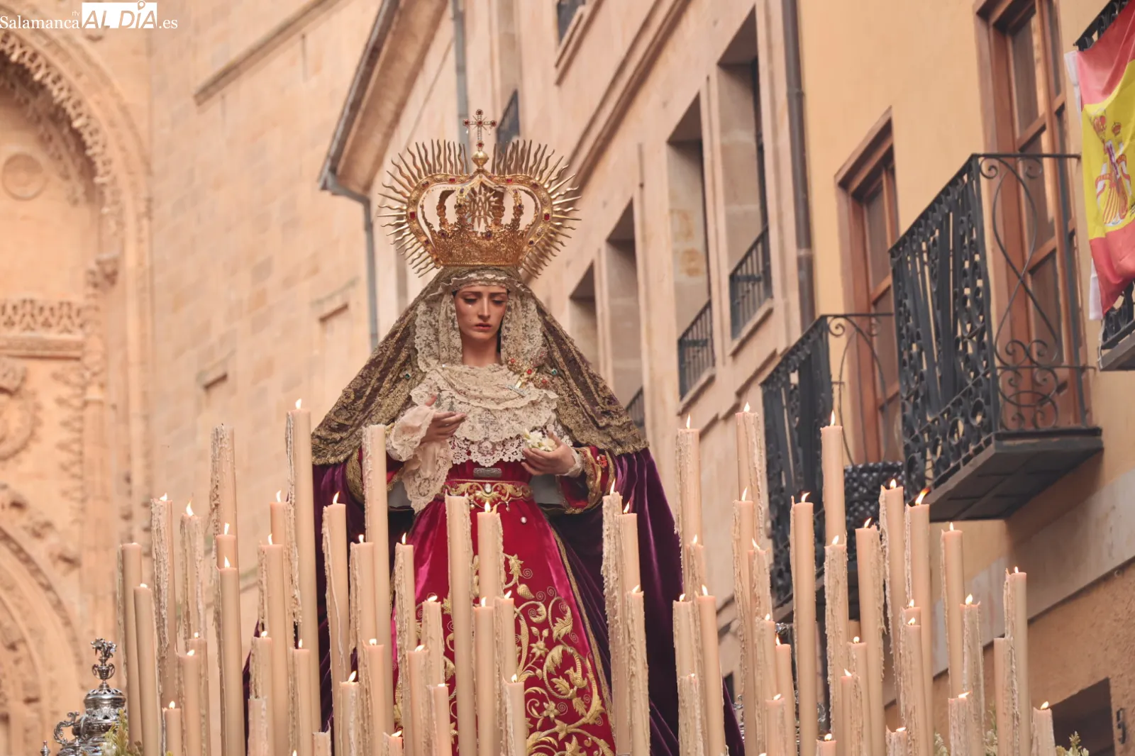 Procesión extraordinaria en Salamanca. Fotis: David Sañudo