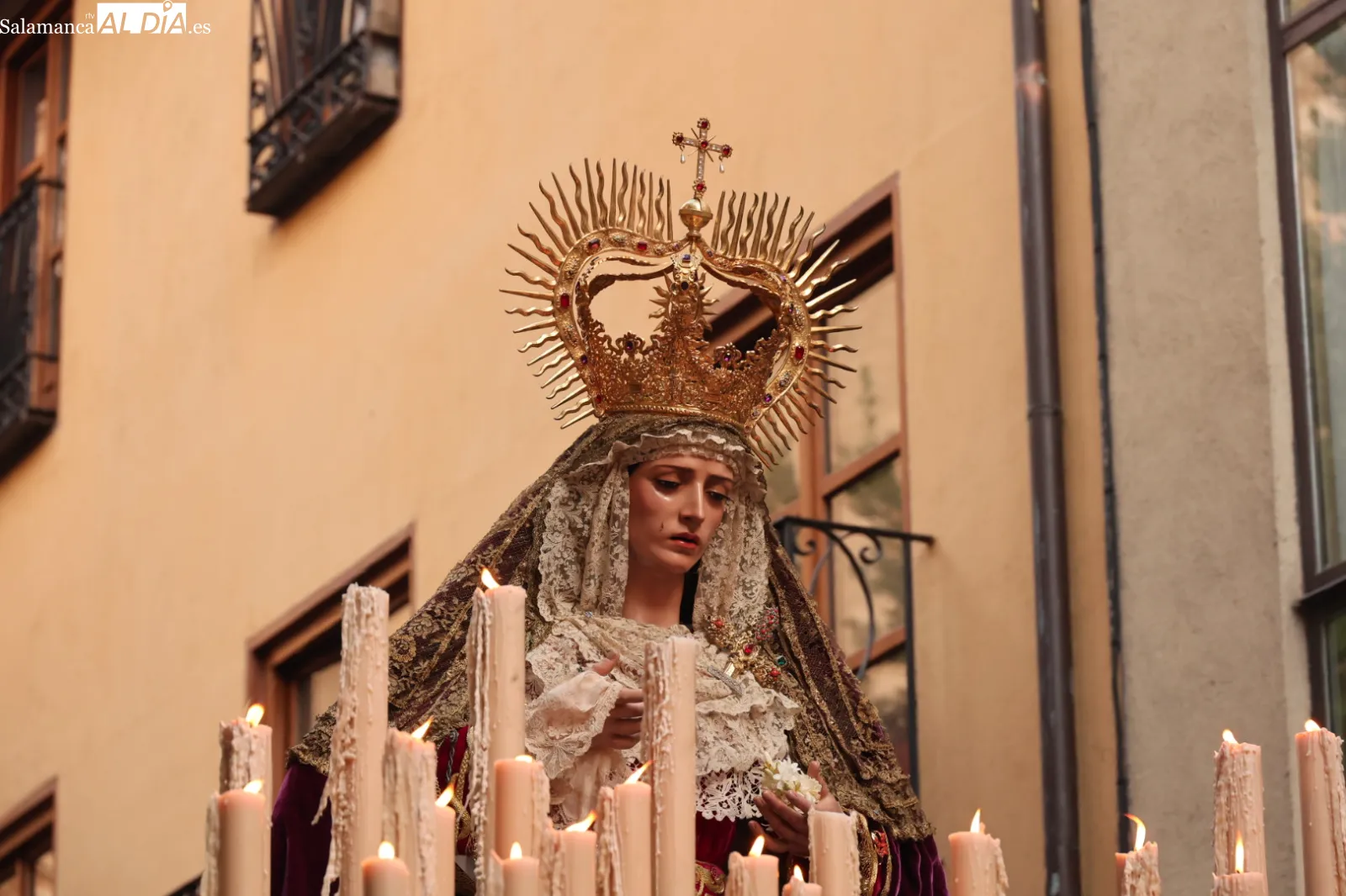 Procesión extraordinaria en Salamanca. Fotis: David Sañudo