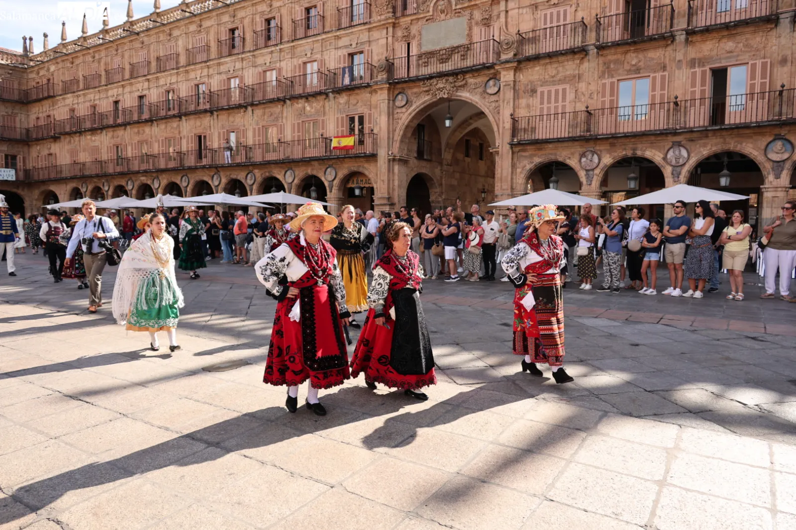 Desfile de la Corporación municipal de Salamanca para asistir a la eucaristía en honor a la Virgen de la Vega. Fotos: David Sañudo