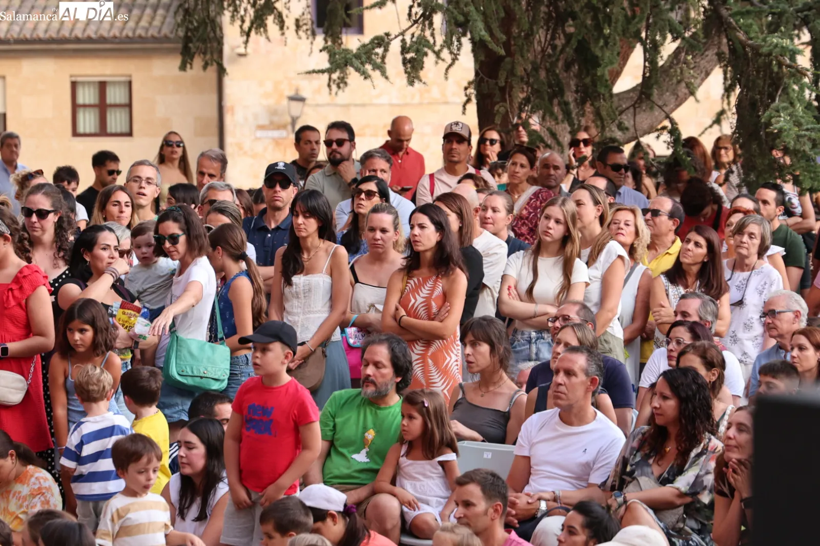 Espectáculo de circo contemporáneo 'Fins al Cel', a cargo de la compañía valenciana Spinish Circo, en el Patio Chico de Salamanca. Fotos: David Sañudo