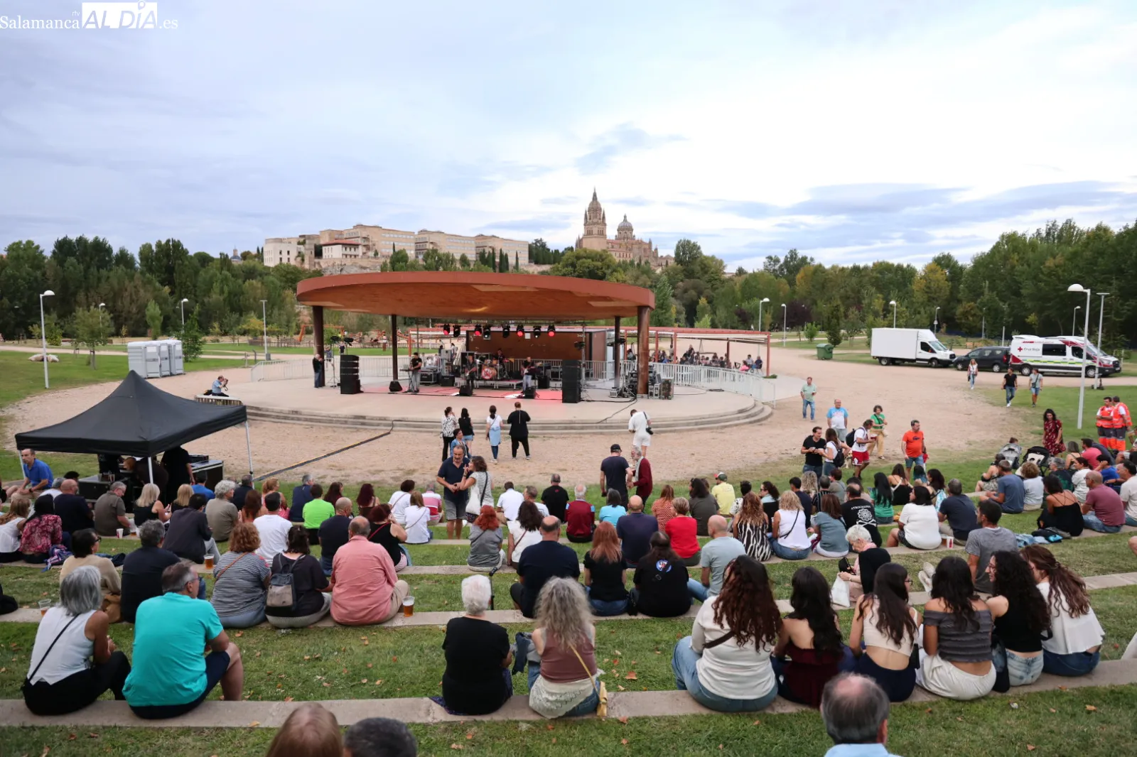 Concierto de Al Límite en el parque de Nebrija de Salamanca. Fotos: David Sañudo