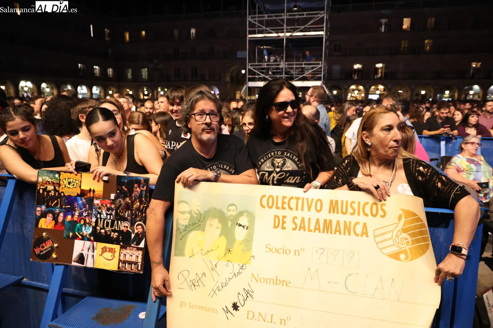 Concierto de M-Clan en la Plaza Mayor de Salamanca. Fotos: David Sañudo