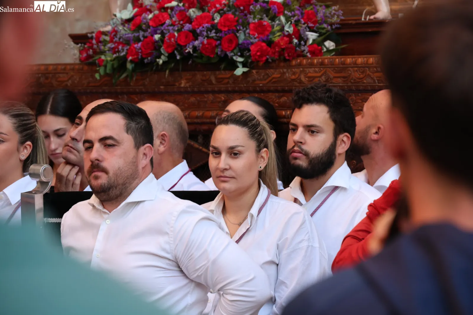 Solemne desfile de la imagen de Jesús Flagelado hasta la Catedral de Salamanca. Fotos: David Sañudo