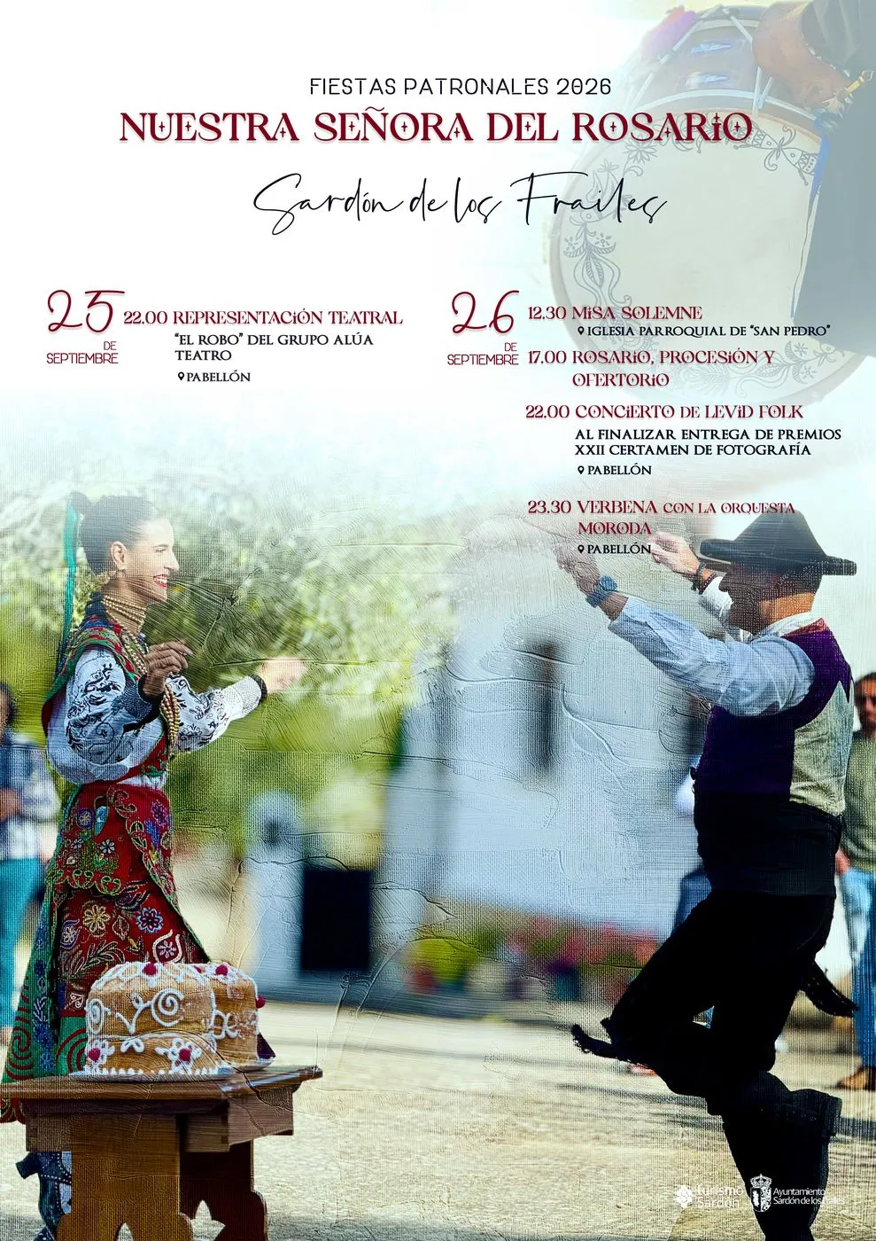 Cartel de fiestas en honor a Nuestra Sra. de los Frailes