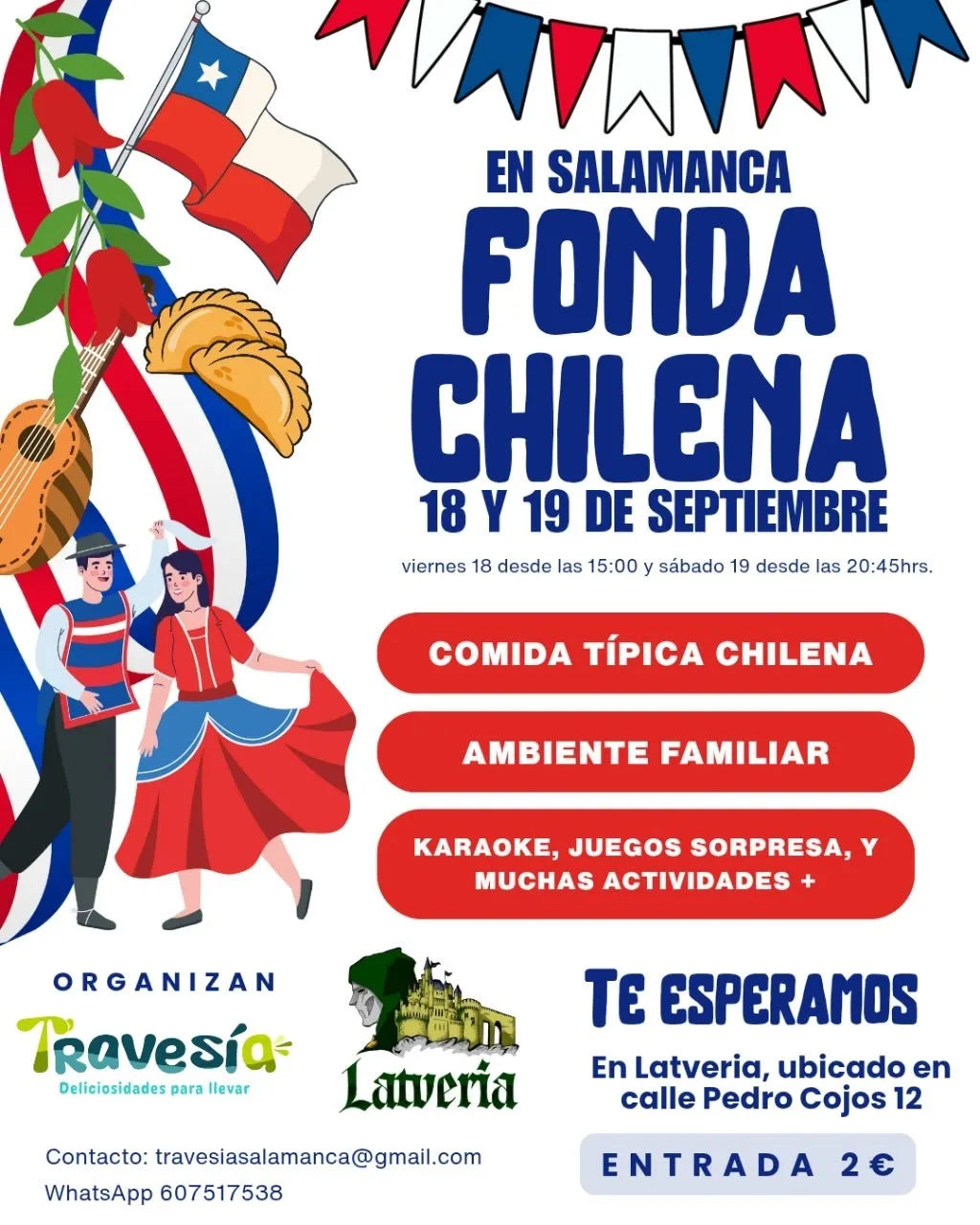 Foto 3 - Cine, gastronom&iacute;a y bingo tradicional para celebrar las Fiestas Patrias de Chile en Salamanca