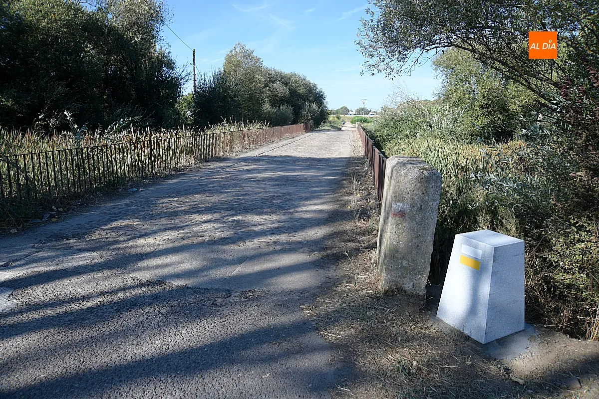 Hitos en la futura ruta peatonal y clicloturista a orillas del Águeda