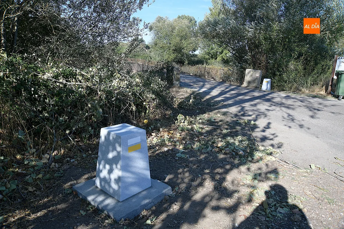 Hitos en la futura ruta peatonal y clicloturista a orillas del Águeda