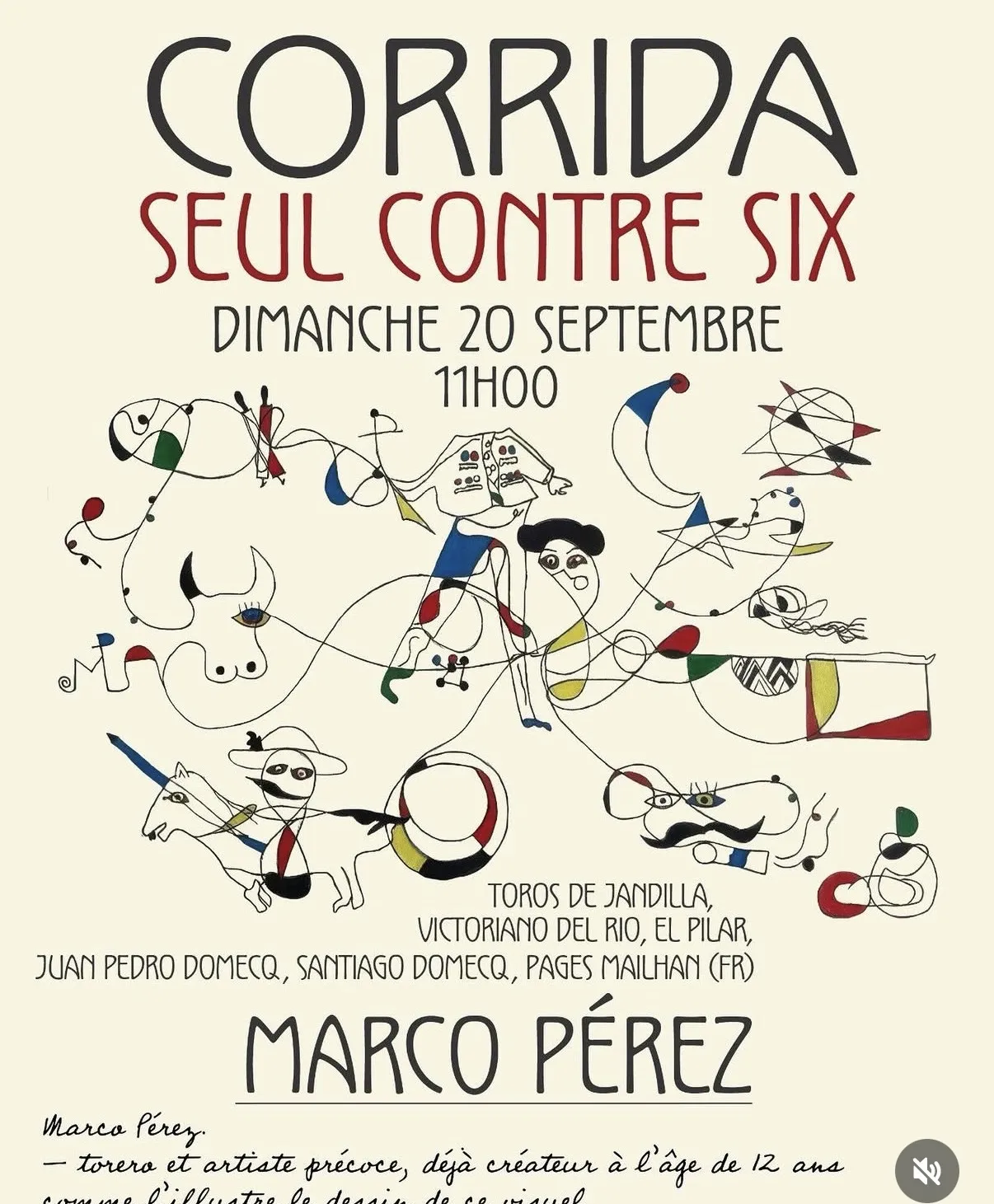 Foto 2 - Un dibujo de Marco P&eacute;rez ilustra la hist&oacute;rica encerrona del salmantino en Nimes
